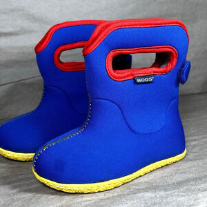 Bogs Baby Bogs Blue Red Trim Sz KIDS 6 Winter Boots Waterproof Insulated Unisex